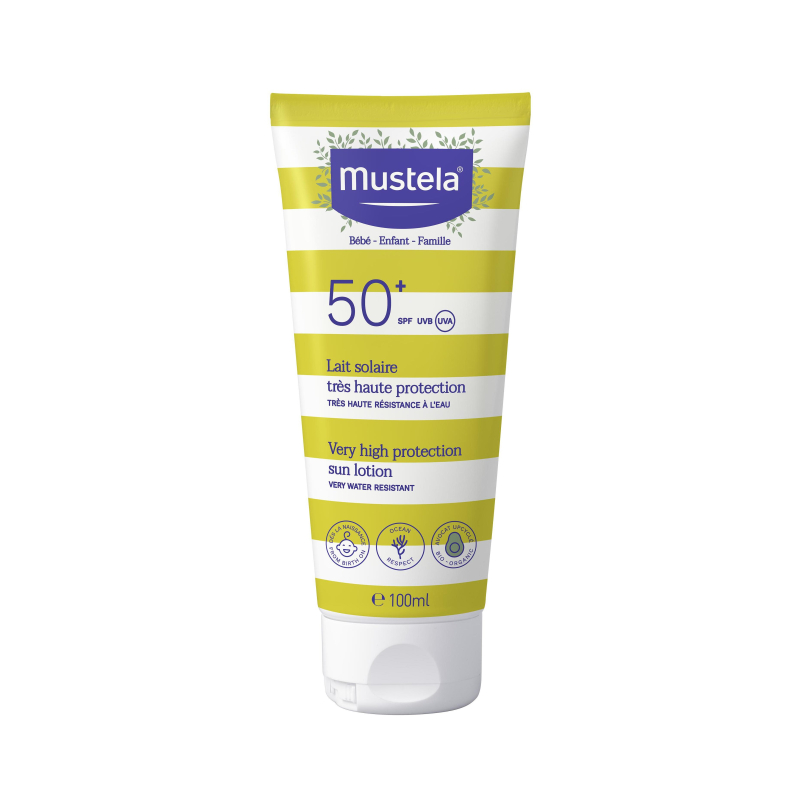 Mustela Lait Solaire Très Haute Protection SPF50+ 100ml