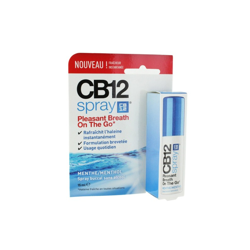 CB12 Spray Menthe-Menthol Sans Alcool 15ml