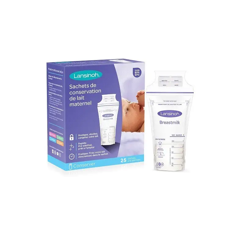 Lansinoh Sachets de Conservation de Lait Maternel x25 Lansinoh Sachets de Conservation de Lait Maternel x25