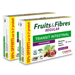 Fruits & Fibres Regular Transit Intestinal Lot de 2 x 24 cubes