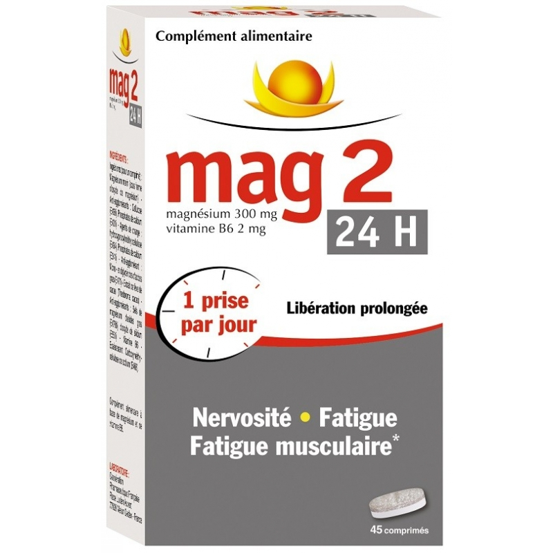 MAG 2 24h Magnésium Marin 45 Comprimés