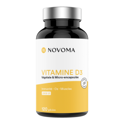 Novoma vitamine D3 120 gélules
