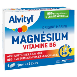 Alvityl Magnésium Vitamine B6 45 comprimés