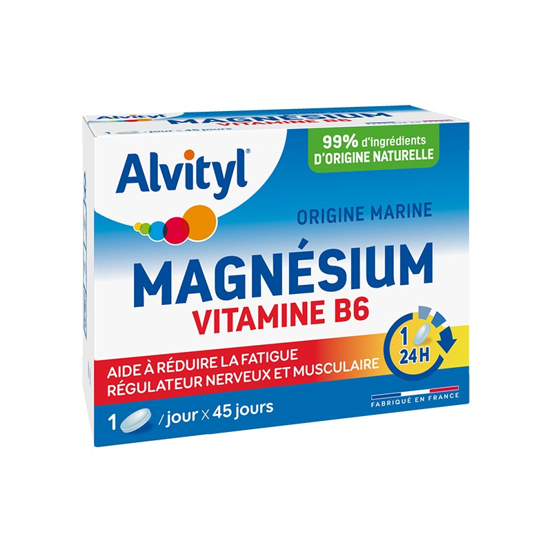 Alvityl Magnésium Vitamine B6 45 comprimés