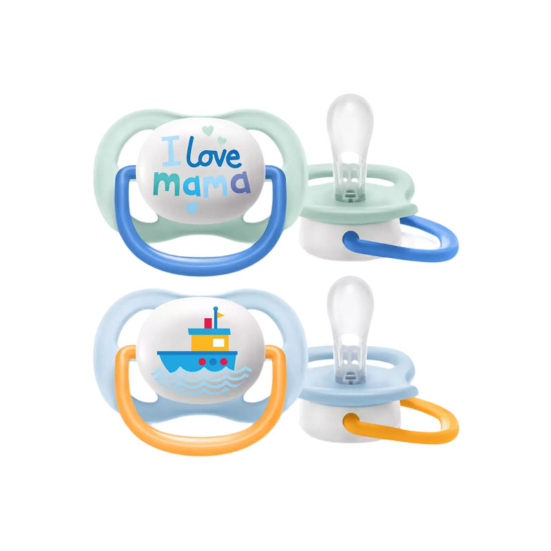 Acheter Avent sucette ultra air 0-6 mois boy love mama lot de 2