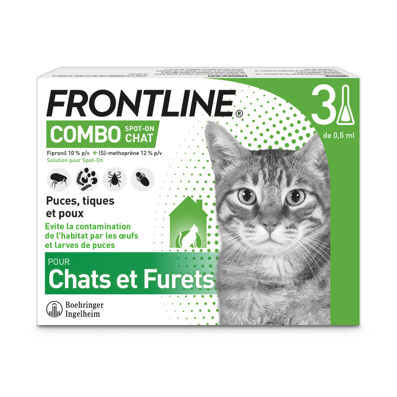 Frontline Combo Pour Chat 3 Pipettes