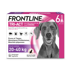 Frontline Tri-Act Pour Chien de 20 à 40 kg 6 Pipettes