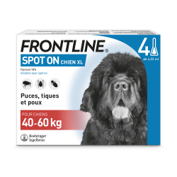 Frontline spot-on chien XL de 40-60kg 4 pipettes