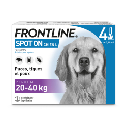 Frontline Spot-On Chien L 20-40 kg 4 Pipettes
