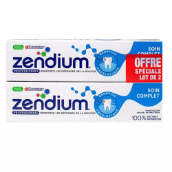 Zendium Soin Comp Dent Bitube 2X75ML