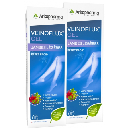 Veinoflux Gel Effet Froid Lot de 2 x 150 ml