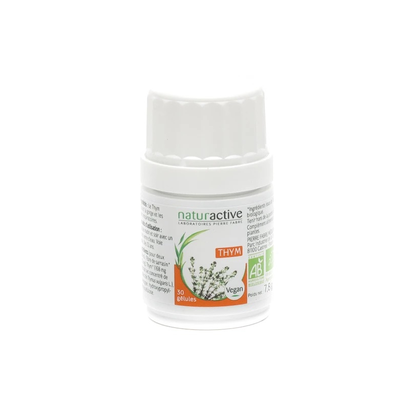 Naturactive thym complément alimentaire 30 gélules Naturactive thym complément alimentaire 30 gélules