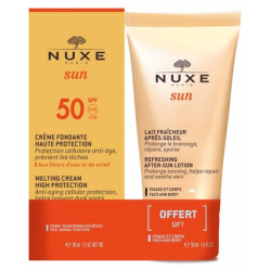 Nuxe Sun Crème Fondante Haute Protection 50ml SPF50 + Lait fraicheur Après-soleil 50ml OFFERT