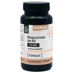 Nat & Form Nutraceutique Bisglycinate de Fer 30 Gélules