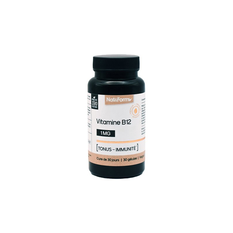 Nat & Form Nutraceutique Vitamine B12 30 Gélules Nat & Form Nutraceutique Vitamine B12 30 Gélules