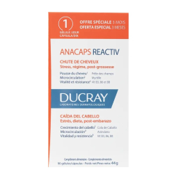 Ducray Anacaps Réactiv Chute de Cheveux Réactionnelle 90 Gélules