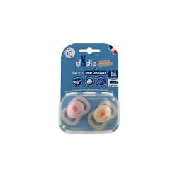 Dodie Duo Sucette anatomique silicone 0-2 mois