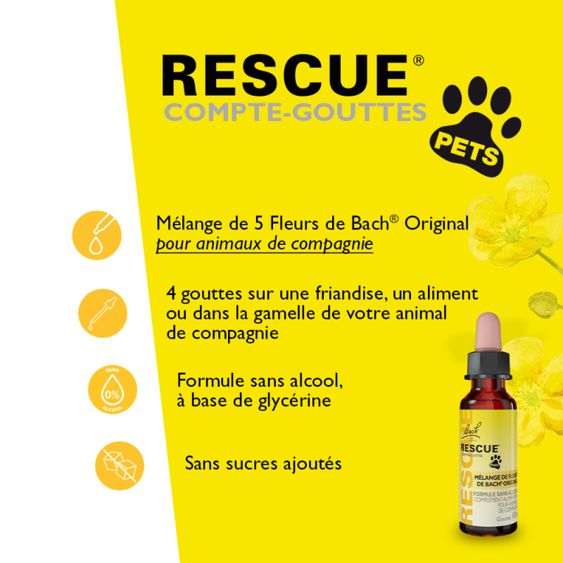 Rescue Pets Compte-gouttes - 10 ml