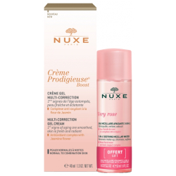 Nuxe Crème Prodigieuse Boost Crème Gel Multi-Correction 40 ml + Very Rose Eau Micellaire 40 ml Offerte
