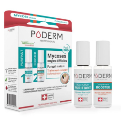 Poderm Pack duo pour mycoses et ongles difficiles 2 x 8 ml