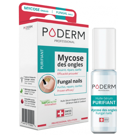 Poderm Purifiant Mycose des Ongles Huile-Sérum Ongles & Contours 8 ml