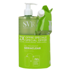 Svr sebiaclear gel moussant anti-imperfections 400 ml + recharge