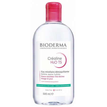 Bioderma Créaline H2O TS Eau Micellaire Démaquillante 500 ml