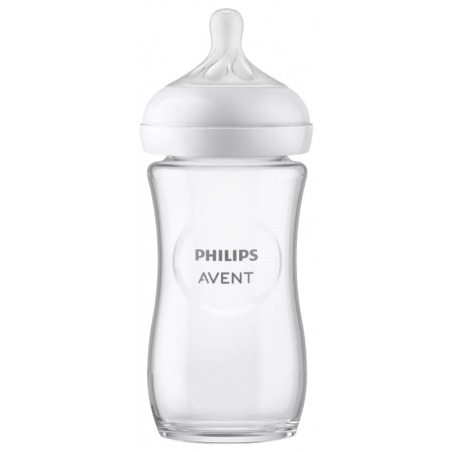 Avent Natural Response Biberon Verre 240 ml 1 Mois et +
