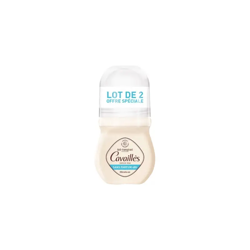 Rogé Cavaillès Absorb+ 48H Déodorant Sans Parfum Roll-On Lot de 2 x 50 ml Rogé Cavaillès Absorb+ 48H Déodorant Sans Parfum Roll-On Lot de 2 x 50 ml
