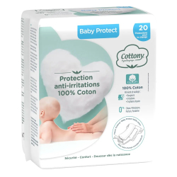 Cottony Cotton Protect Protections Pour Le Change Baby x20