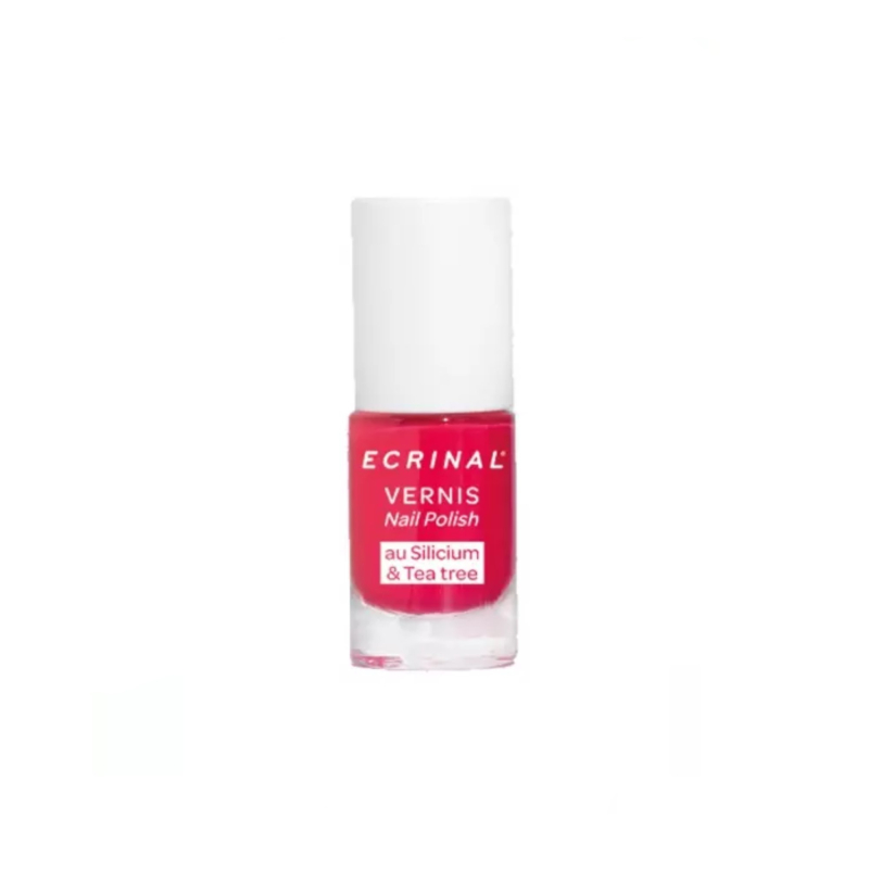 Ecrinal Vernis Silicium + Tea Tree 5 ml - Couleur : Fuschia