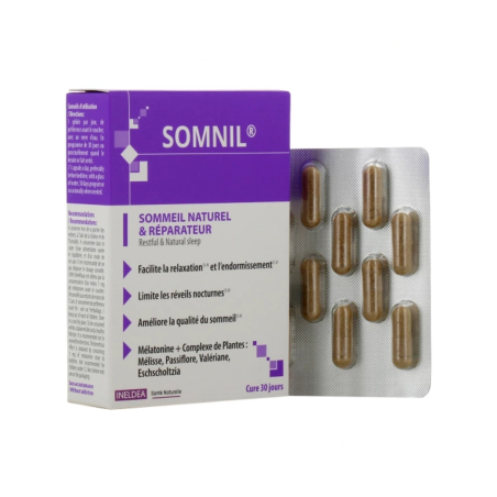 Ineldea Somnil Sommeil Naturel & Réparateur 30 gélules