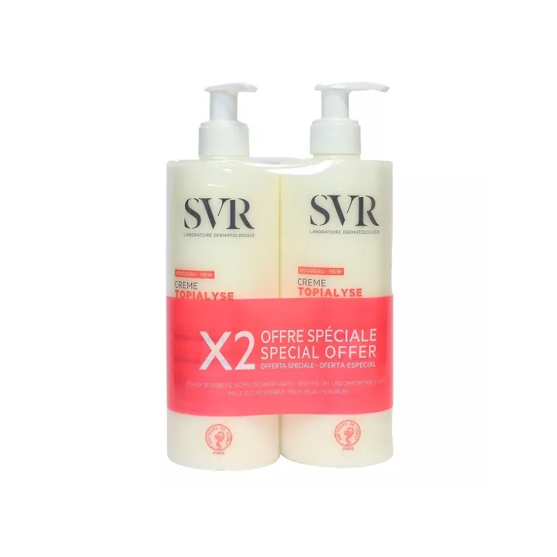 Topialyse crème nourrissante apaisante 2x400ml Topialyse crème nourrissante apaisante 2x400ml