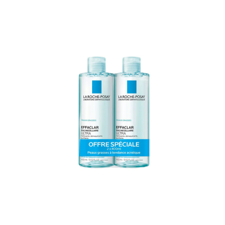 LA ROCHE POSAY EFFACLAR EAU MICELLAIRE PURIFIANTE 2X400ML