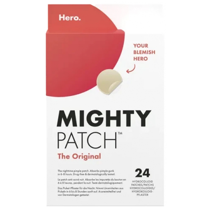 Hero Mighty Patch Original Patchs de Nuit Anti-Acné 24 Patchs Hydrocolloïdes Hero Mighty Patch Original Patchs de Nuit Anti-Acné 24 Patchs Hydrocolloïdes