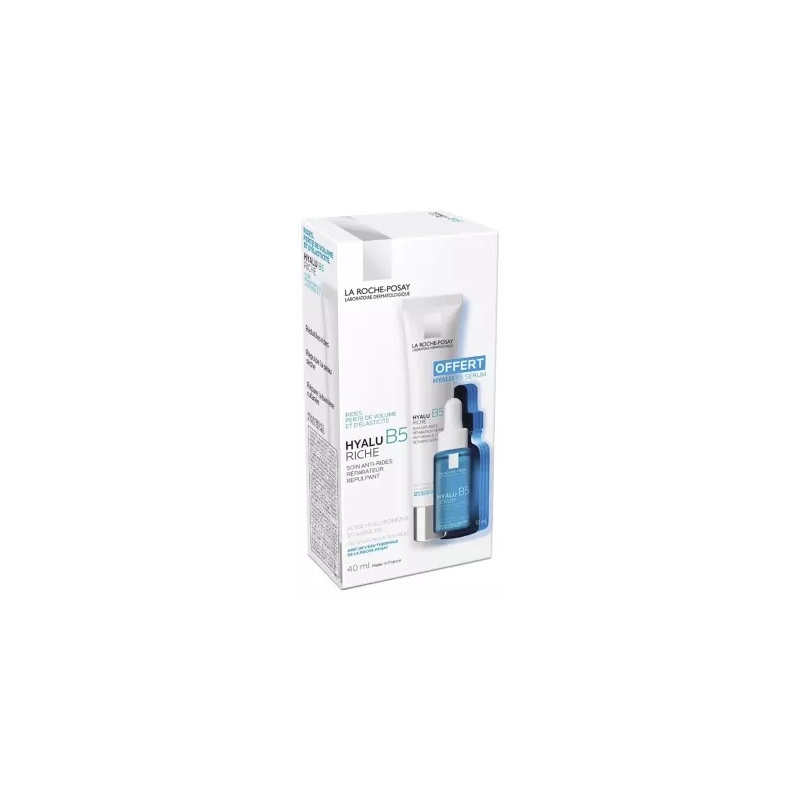 La Roche-Posay Hyalu B5 riche soin anti-rides réparateur repulpant 40 ml + sérum concentré 10 ml offert La Roche-Posay Hyalu B5 riche soin anti-rides réparateur repulpant 40 ml + sérum concentré 10 ml offert