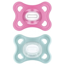 MAM Comfort 2 Sucettes Silicone 2-6 Mois - Couleur : Rose