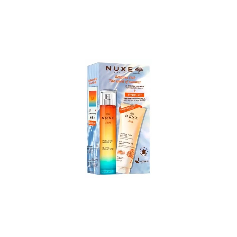 Nuxe Sun Eau Délicieuse Parfumante Vaporisateur 100 ml + Shampoing Douche Après-Soleil 200 ml Offert Nuxe Sun Eau Délicieuse Parfumante Vaporisateur 100 ml + Shampoing Douche Après-Soleil 200 ml Offert