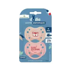 Dodie Reforest'Action Sucettes anatomiques +6m en silicone - Lot de 2