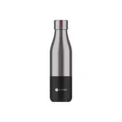 Les Artistes Paris - Gourde Bouteille isotherme 500 ml - inox et noir - acier inoxydable
