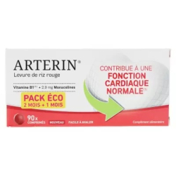 Arterin Levure de Riz Rouge 90 Comprimés dont 30 Comprimés Offerts