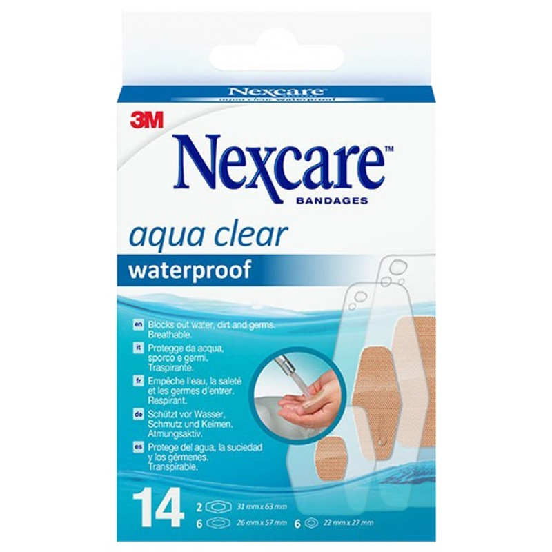 3M Nexcare Aqua Clear Waterproof 14 Pansements 3M Nexcare Aqua Clear Waterproof 14 Pansements