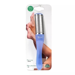 VITRY râpe plantaire en inox bleu fluo
