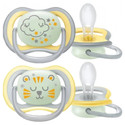 Avent Ultra Air Nighttime 2 Sucettes Orthodontiques 18+ Mois