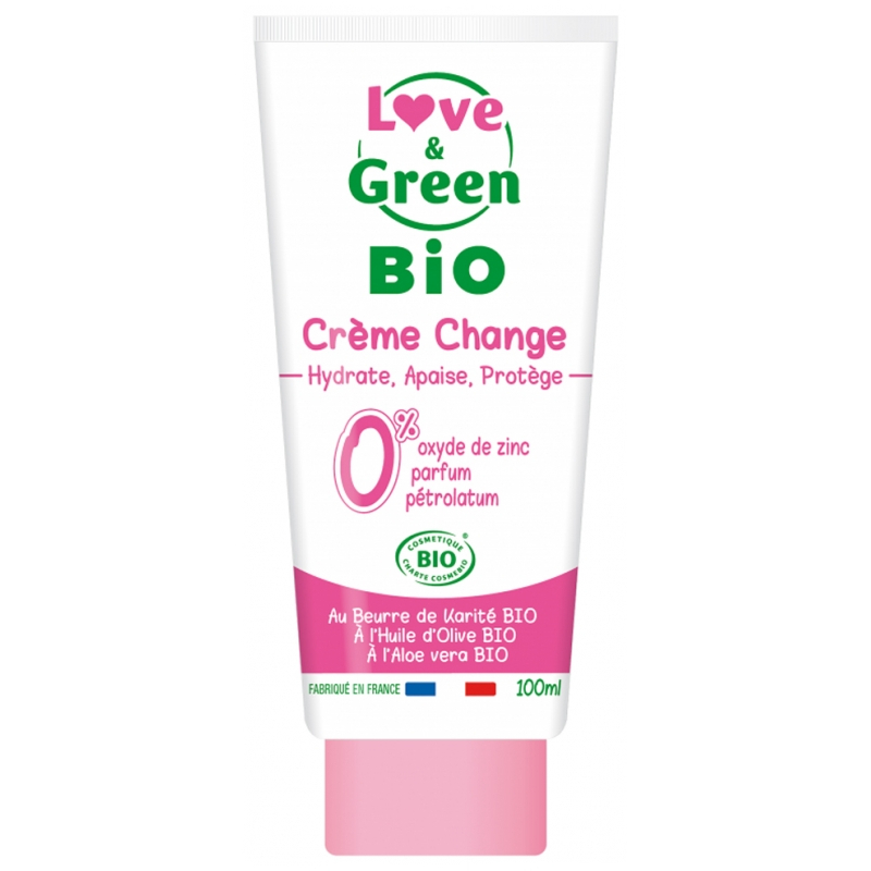 Love & Green Crème Change Bio 100 ml Love & Green Crème Change Bio 100 ml