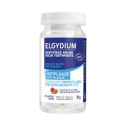 Elgydium dentifrice solide anti plaque 60 comprimés