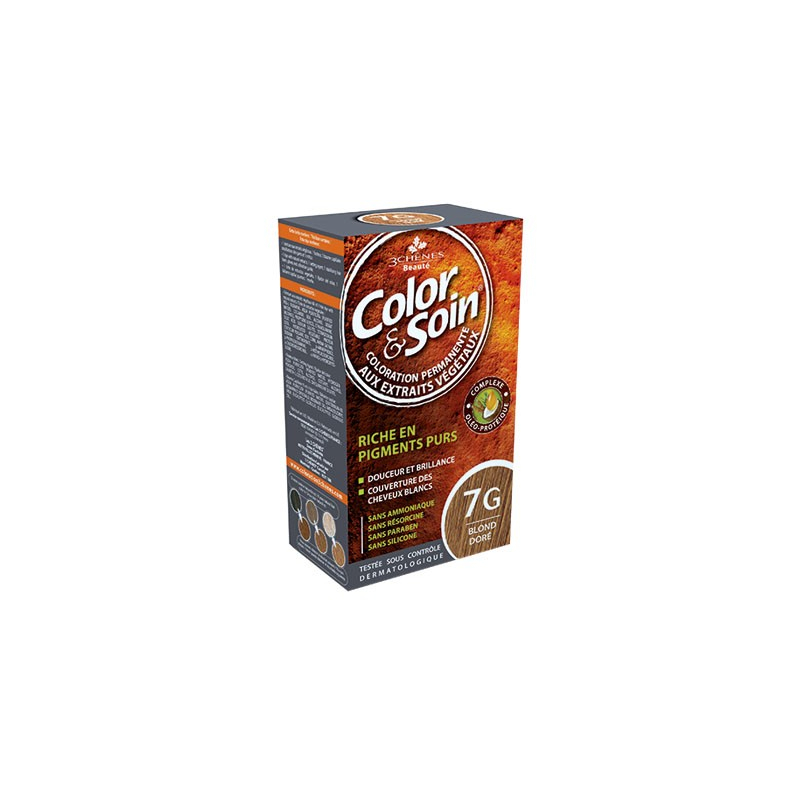 3 Chênes Colors&Soin blond doré coloration permanante 7G 3 Chênes Colors&Soin blond doré coloration permanante 7G