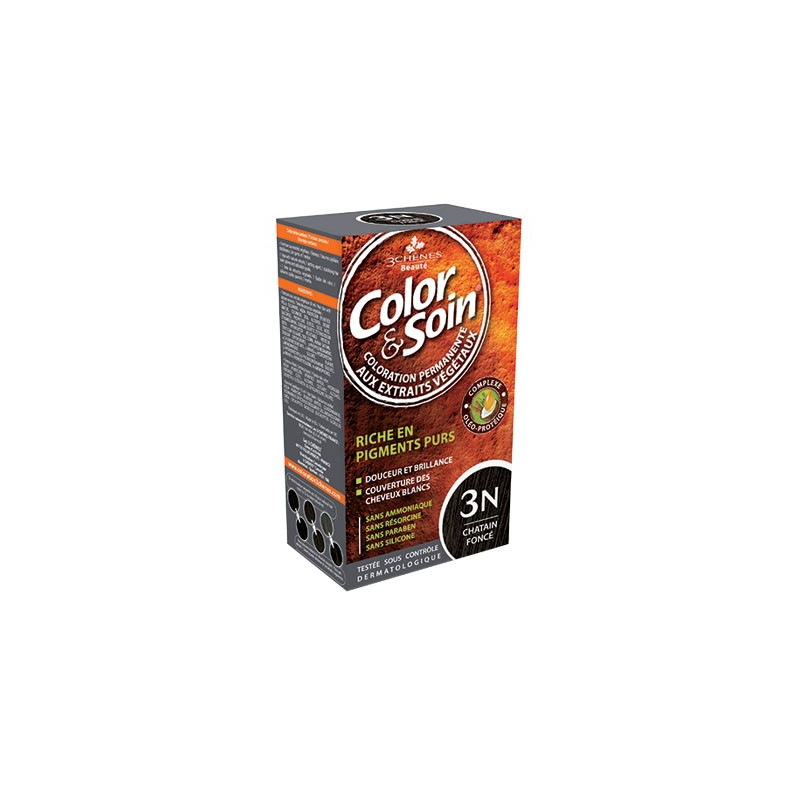 3 Chênes Color&Soin châtain foncé coloration permanente 3N 3 Chênes Color&Soin châtain foncé coloration permanente 3N