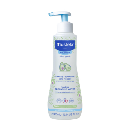 Mustela peau normale eau nettoyante sans rinçage à l'avocat bio 300ml