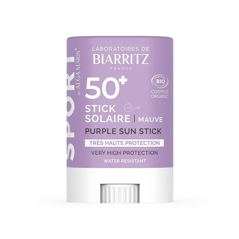 Laboratoires de Biarritz Soins Solaires Stick SPF50+ Bio Mauve 12g